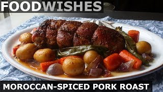 MoroccanSpiced Pork Loin Roast  Food Wishes  Holiday Roast [upl. by Gemperle]