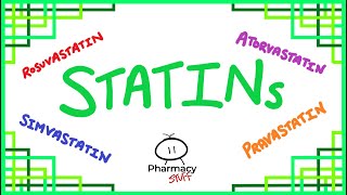 Statins  Quick Pharmacy Guide Atorvastatin Simvastatin Pravastatin Rosuvastatin [upl. by Odoric]