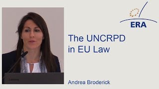 The UNCRPD in EU Law [upl. by Lowell]