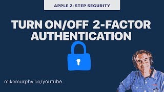 iOS Devices How to Turn Off 2Factor Authentication [upl. by Sherrod626]