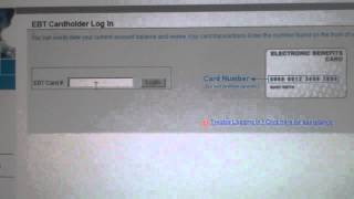 How to check your EBT Card balance  New Website [upl. by Block]