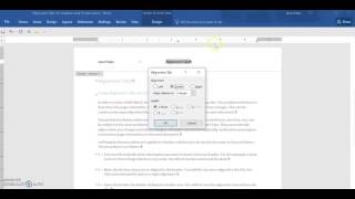 Using Alignment Tabs to format Headers and Footers Word 2016 [upl. by Iphlgenia]