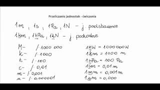 Przeliczanie jednostek  ćwiczenia [upl. by Roon541]