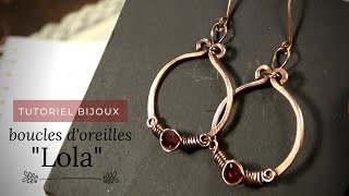 tutoriel Boucles dOreilles simples [upl. by Einafats]