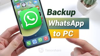 2 Ways to Backup WhatsApp to Computer without iTunes 2021 [upl. by Nebuer625]