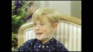 Macaulay Culkin 10 years old Interview Home Alone 11690 Reelin In The Years Archive [upl. by Assej]