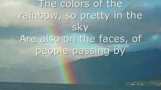 Somewhere Over the Rainbow by Israel Kamakawiwoole LYRICS [upl. by Giuliana]