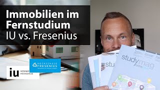 Fernstudium Immobilien IU vs Hochschule Fresenius – Immobilienmanagement Bachelor online [upl. by Airbma970]