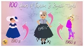 100 Years of Fashion in Royale High Recreating Outfits from Different Decades [upl. by Ykcul]