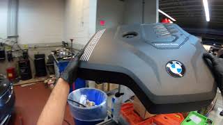 BMW 330i G20 20192021 oil service  HOW TO  3series bmwDIY f30 [upl. by Aerdnahc]