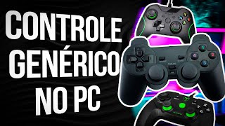 COMO USAR CONTROLE GENÉRICO no PC 🎮  TODOS OS JOGOS [upl. by Meihar]