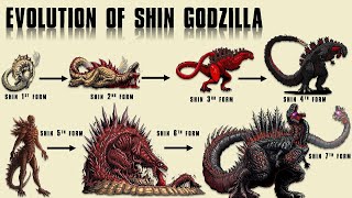 The 8 Forms of Shin Godzilla  Ultimate Evolution [upl. by Bohs]