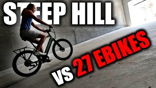 27 Ebikes VS ONE STEEP Hill [upl. by Rodi]