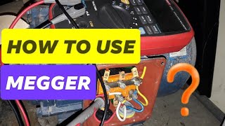 HOW to use MEGGER Insulation Resistance Tester on a 3 phase motor  Philippines  Local Electrician [upl. by Sheaff]