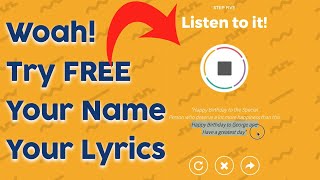 Birthday Song with Your Name and Custom Lyrics FREE 2020 [upl. by Arabella402]