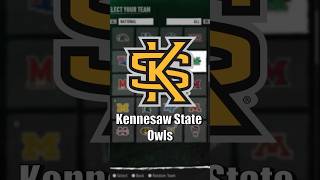 NEW Teams in EA College Football 25  Kennesaw State [upl. by Kellyann140]