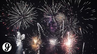 12 Minute Fireworks Show with Sound 4K UHD 60FPS  GRATEFUL [upl. by Eniak494]