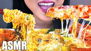 ASMR CHEESY KING CRAB FIRE NOODLES  ASMR Phan [upl. by Leksehcey]