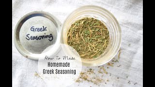 How To Make Homemade Greek Seasoning [upl. by Liew]