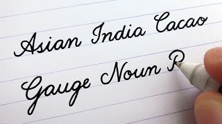 Cursive Writing  Words A to Z  For Beginners [upl. by Dyan]