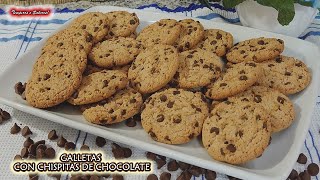 FACILES GALLETAS CON CHISPITAS DE CHOCOLATE LAS ORIGINALES RIQUISIMAS [upl. by Esinaej354]