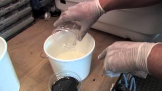 Mixing Polyurethane Foam Liquid [upl. by Isaak]