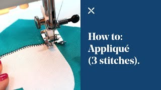 How To Appliqué 3 different stitches [upl. by Mccomb852]