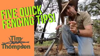 Five Quick Fencing Tips [upl. by Dennison]