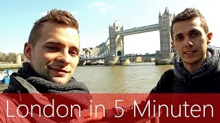 London in 5 Minuten  Reiseführer  Die besten Sehenswürdigkeiten [upl. by Shuma]