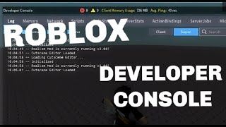 ROBLOX STUDIO  How to use the OutputDeveloper Console Parts WalkSpeed JumpPower [upl. by Relda]