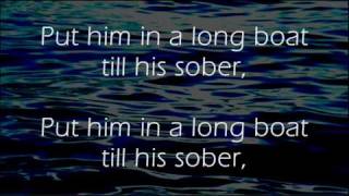 Drunken Sailor  Irish Rovers  Lyrics [upl. by Akino]