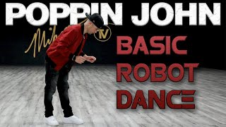 Basic Robot Dance Dance Moves Tutorials Poppin John  MihranTVMIHRANKSTUDIOS [upl. by Brieta]