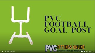 Table Top Football Goal Posts made from PVC DIY [upl. by Lattie244]