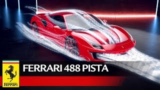 Ferrari 488 Pista  Aerodynamics [upl. by Ttirrem]