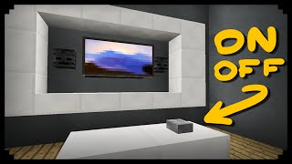 ✔ Minecraft How to make a Working TV [upl. by Larentia]