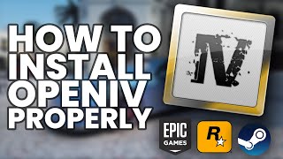 How To Setup OpenIV PROPERLY 2021 for Epic Games Steam and Rockstar Games Launcher [upl. by Farro29]