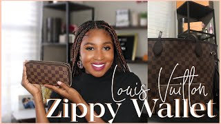 LOUIS VUITTON ZIPPY WALLET REVIEW JASMINE GANT [upl. by Eide]