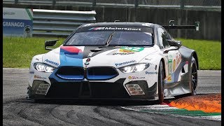 BMW M8 GTE In Action at Monza Circuit ahead of the 24 Hours of Le Mans 2018 [upl. by Donall939]