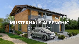 Modernes Holzhaus  Baufritz Musterhaus Alpenchic [upl. by Airlia]