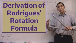 Derivation of Rodrigues’ Rotation Formula [upl. by Aracal]