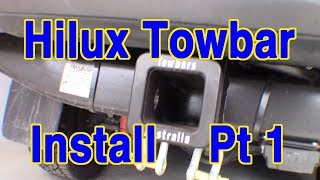 Fitting a towbar to my Hilux [upl. by Ellenwahs688]