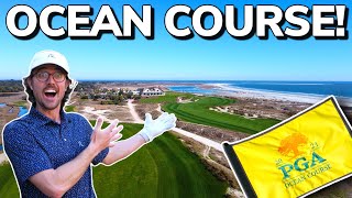 Playing KIAWAH ISLAND Ocean Course From The Tips Home of 2021 PGA Championship Part 1 [upl. by Aicnetroh]