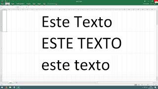 Excel como cambiar mayusculas a minusculas [upl. by Clint659]