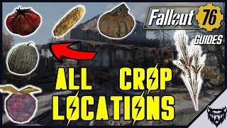 FALLOUT 76 Guide  All Crop Locations  Food Farming Guide 2019 [upl. by Hgielrac104]