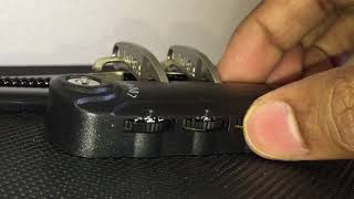 How to unlock TSA007 lock forgotten lock code [upl. by Eecyac]