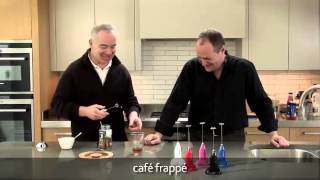 How to make a frappé coffee using an aerolatte milk frother [upl. by Peonir]