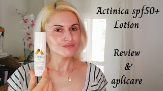 Actinica spf50 Lotion  review și aplicare [upl. by Bonar]