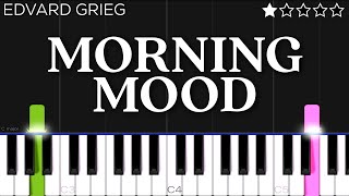 Edvard Grieg  Morning Mood  EASY Piano Tutorial [upl. by Lundin86]