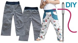 Hose nähen für Anfänger – DIY Kinderhose quotMATTIquot [upl. by Nylrats]