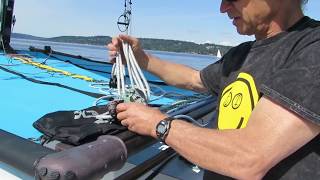 Hobie 012  Rigging the Mainsheet [upl. by Llertrac41]